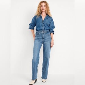 Old Navy Women’s Extra High-Waisted Wide-Leg Jeans Size 14